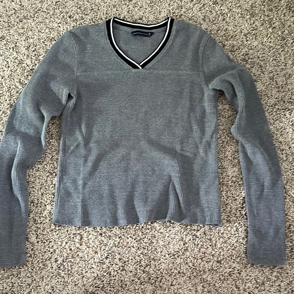 Abercrombie long sleeve thermal v-neck